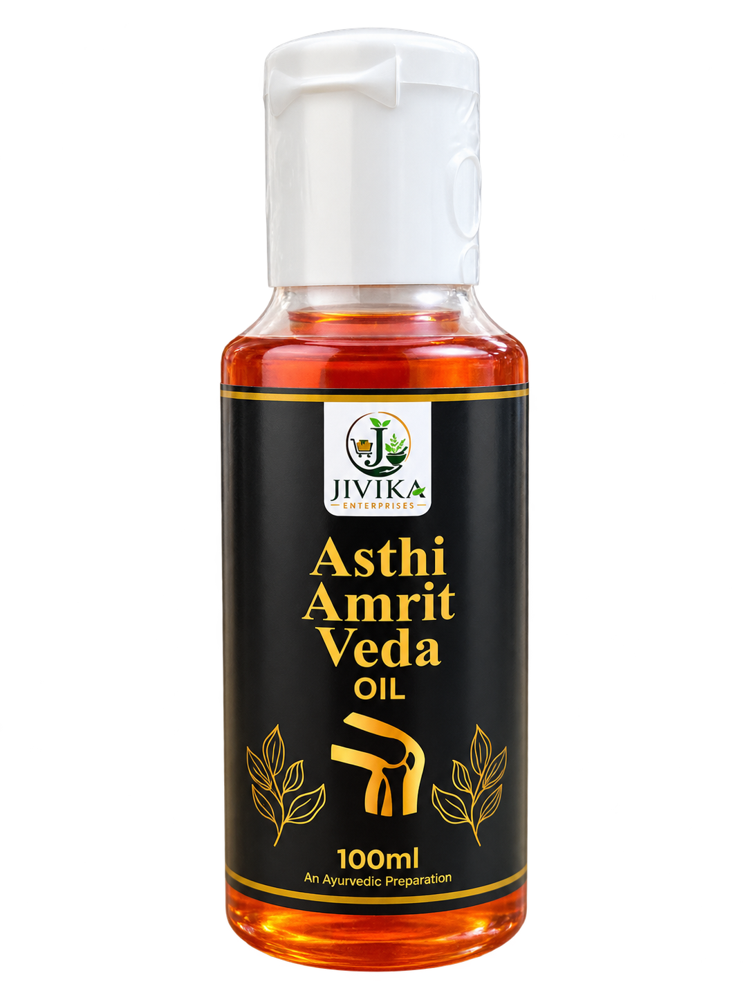 Jivika Asthi Amrit Veda original product component on pure white background